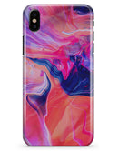 Liquid Abstract Paint Remix V44 - iPhone X Clipit Case