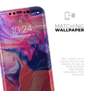 Liquid Abstract Paint Remix V44  - Protective Skin Wrap & Decal – Compatible with iPhone SE to iPhone 17 Pro Max (All Models)