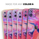 Liquid Abstract Paint Remix V44  - Protective Skin Wrap & Decal – Compatible with iPhone SE to iPhone 17 Pro Max (All Models)