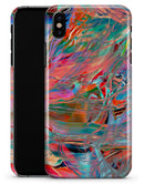 Liquid Abstract Paint Remix V45 - iPhone X Clipit Case