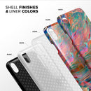Liquid Abstract Paint Remix V45 - iPhone X Swappable Hybrid Case
