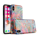 Liquid Abstract Paint Remix V45 - iPhone X Swappable Hybrid Case