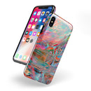 Liquid Abstract Paint Remix V45 - iPhone X Swappable Hybrid Case