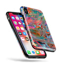 Liquid Abstract Paint Remix V45 - iPhone X Swappable Hybrid Case