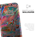 Liquid Abstract Paint Remix V45  - Protective Skin Wrap & Decal – Compatible with iPhone SE to iPhone 17 Pro Max (All Models)