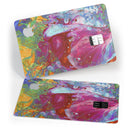 Liquid Abstract Paint Remix V46 - Premium Protective Decal Skin-Kit for the Apple Credit Card