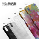 Liquid Abstract Paint Remix V46 - iPhone X Swappable Hybrid Case