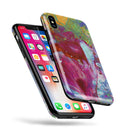 Liquid Abstract Paint Remix V46 - iPhone X Swappable Hybrid Case