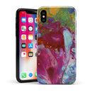 Liquid Abstract Paint Remix V46 - iPhone X Swappable Hybrid Case