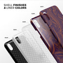 Liquid Abstract Paint Remix V47 - iPhone X Swappable Hybrid Case