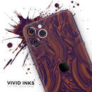 Liquid Abstract Paint Remix V47 - Vinyl Skin Wrap for iPhone 17 Pro Max, 17 Pro, 17 Air, 17, 16 & All Models — Soft Matte or Ultra Gloss