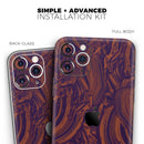 Liquid Abstract Paint Remix V47 - Vinyl Skin Wrap for iPhone 17 Pro Max, 17 Pro, 17 Air, 17, 16 & All Models — Soft Matte or Ultra Gloss