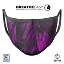 Liquid Abstract Paint Remix V48 - Made in USA Mouth Cover Unisex Anti-Dust Cotton Blend Reusable & Washable Face Mask with Adjustable Sizing for Adult or Child