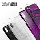 Liquid Abstract Paint Remix V48 - iPhone X Swappable Hybrid Case