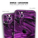 Liquid Abstract Paint Remix V48  - Protective Skin Wrap & Decal – Compatible with iPhone SE to iPhone 17 Pro Max (All Models)