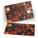 Liquid Abstract Paint Remix V49 - Premium Protective Decal Skin-Kit for the Apple Credit Card