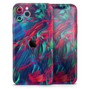 Liquid Abstract Paint Remix V4  - Protective Skin Wrap & Decal – Compatible with iPhone SE to iPhone 17 Pro Max (All Models)