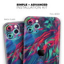 Liquid Abstract Paint Remix V4  - Protective Skin Wrap & Decal – Compatible with iPhone SE to iPhone 17 Pro Max (All Models)