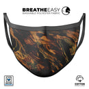 Liquid Abstract Paint Remix V50 - Made in USA Mouth Cover Unisex Anti-Dust Cotton Blend Reusable & Washable Face Mask with Adjustable Sizing for Adult or Child