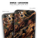 Liquid Abstract Paint Remix V50 - Vinyl Skin Wrap for iPhone 17 Pro Max, 17 Pro, 17 Air, 17, 16 & All Models — Soft Matte or Ultra Gloss
