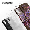 Liquid Abstract Paint Remix V51 - iPhone X Swappable Hybrid Case