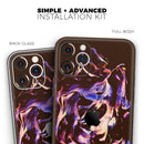 Liquid Abstract Paint Remix V51 - Vinyl Skin Wrap for iPhone 17 Pro Max, 17 Pro, 17 Air, 17, 16 & All Models — Soft Matte or Ultra Gloss
