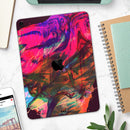 Liquid Abstract Paint Remix V52 - Full Body Skin Decal for the Apple iPad Pro 12.9", 11", 10.5", 9.7", Air or Mini (All Models Available)