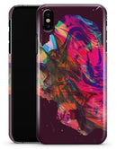 Liquid Abstract Paint Remix V52 - iPhone X Clipit Case