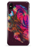 Liquid Abstract Paint Remix V52 - iPhone X Clipit Case