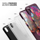 Liquid Abstract Paint Remix V52 - iPhone X Swappable Hybrid Case