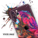 Liquid Abstract Paint Remix V52 - Vinyl Skin Wrap for iPhone 17 Pro Max, 17 Pro, 17 Air, 17, 16 & All Models — Soft Matte or Ultra Gloss