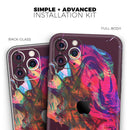 Liquid Abstract Paint Remix V52 - Vinyl Skin Wrap for iPhone 17 Pro Max, 17 Pro, 17 Air, 17, 16 & All Models — Soft Matte or Ultra Gloss
