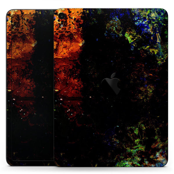 Liquid Abstract Paint Remix V53 - Full Body Skin Decal for the Apple iPad Pro 12.9", 11", 10.5", 9.7", Air or Mini (All Models Available)
