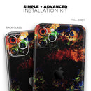 Liquid Abstract Paint Remix V53 - Vinyl Skin Wrap for iPhone 17 Pro Max, 17 Pro, 17 Air, 17, 16 & All Models — Soft Matte or Ultra Gloss