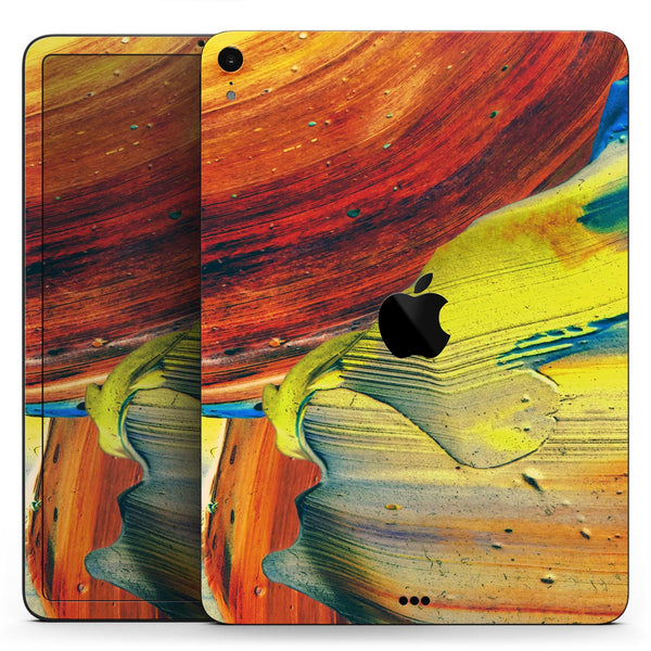 Liquid Abstract Paint Remix V54 - Full Body Skin Decal for the Apple iPad Pro 12.9", 11", 10.5", 9.7", Air or Mini (All Models Available)