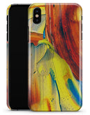 Liquid Abstract Paint Remix V54 - iPhone X Clipit Case