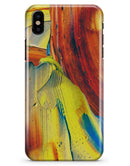 Liquid Abstract Paint Remix V54 - iPhone X Clipit Case