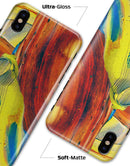 Liquid Abstract Paint Remix V54 - iPhone X Clipit Case