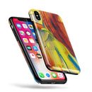 Liquid Abstract Paint Remix V54 - iPhone X Swappable Hybrid Case