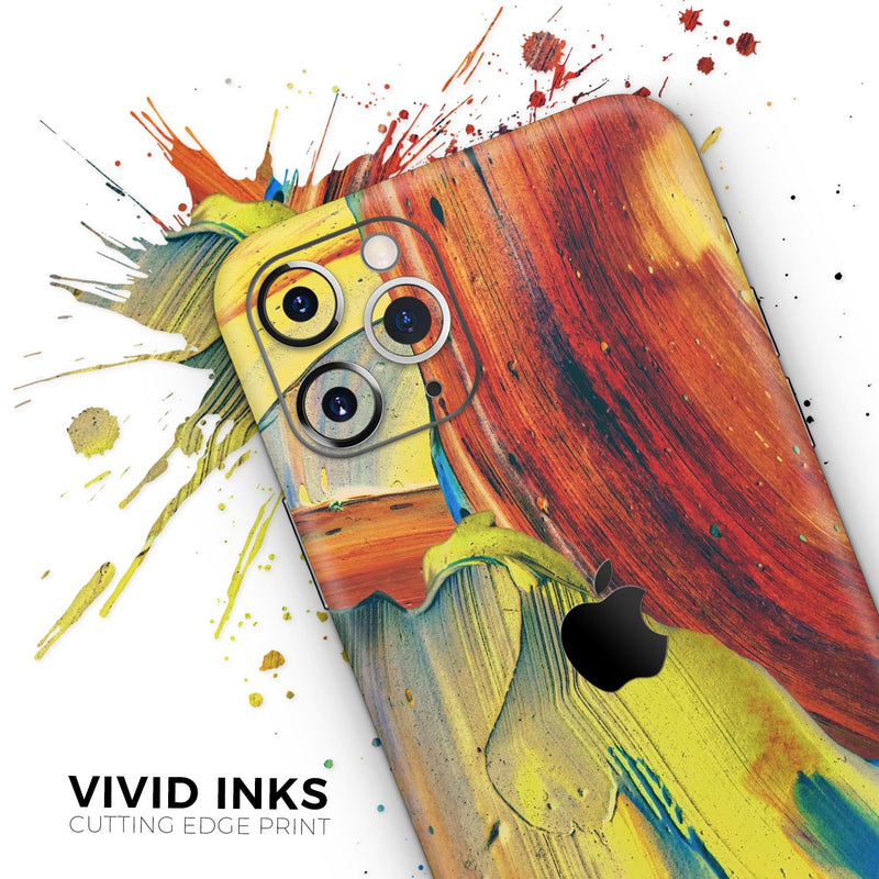 Liquid Abstract Paint Remix V54  - Protective Skin Wrap & Decal – Compatible with iPhone SE to iPhone 17 Pro Max (All Models)