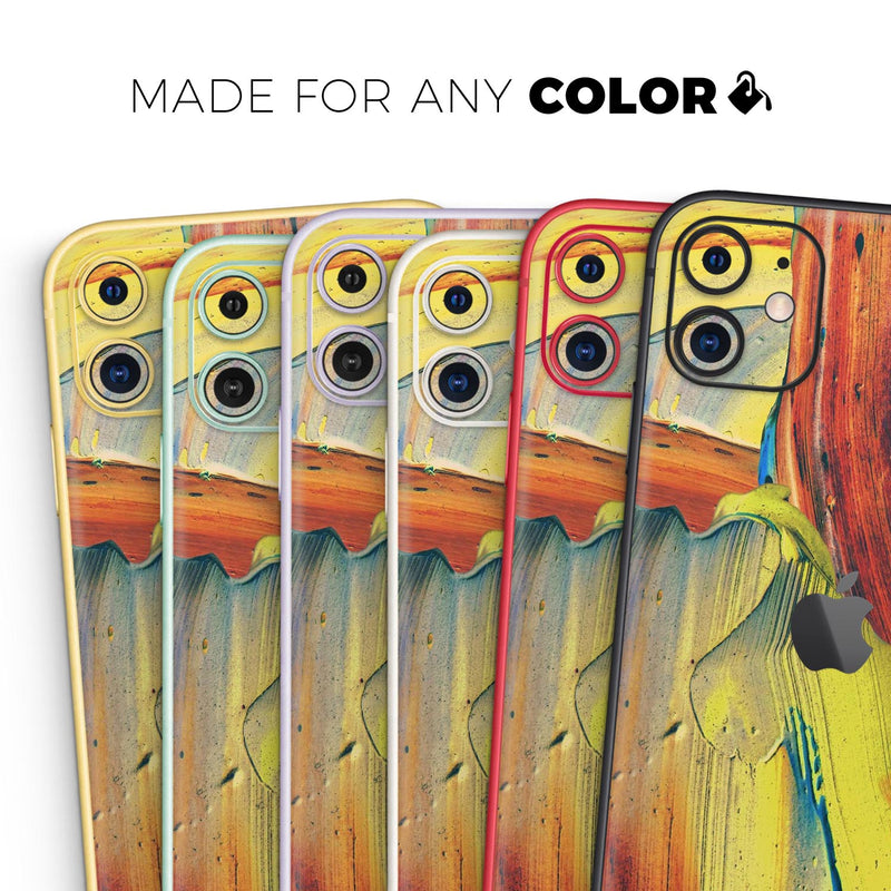 Liquid Abstract Paint Remix V54  - Protective Skin Wrap & Decal – Compatible with iPhone SE to iPhone 17 Pro Max (All Models)