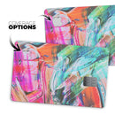 Liquid Abstract Paint Remix V55 - Premium Protective Decal Skin-Kit for the Apple Credit Card