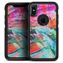 Liquid Abstract Paint Remix V55 - Skin Kit for the iPhone OtterBox Cases