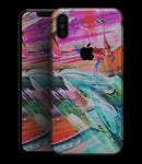 Liquid Abstract Paint Remix V55 - iPhone XS MAX, XS/X, 8/8+, 7/7+, 5/5S/SE Skin-Kit (All iPhones Available)