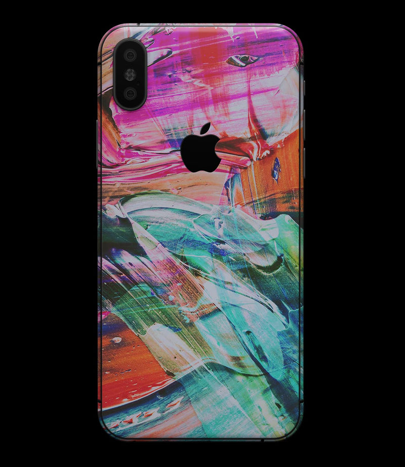 Liquid Abstract Paint Remix V55 - iPhone XS MAX, XS/X, 8/8+, 7/7+, 5/5S/SE Skin-Kit (All iPhones Available)