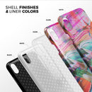 Liquid Abstract Paint Remix V55 - iPhone X Swappable Hybrid Case