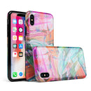 Liquid Abstract Paint Remix V55 - iPhone X Swappable Hybrid Case