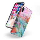 Liquid Abstract Paint Remix V55 - iPhone X Swappable Hybrid Case