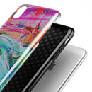 Liquid Abstract Paint Remix V55 - iPhone X Swappable Hybrid Case