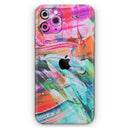 Liquid Abstract Paint Remix V55  - Protective Skin Wrap & Decal – Compatible with iPhone SE to iPhone 17 Pro Max (All Models)